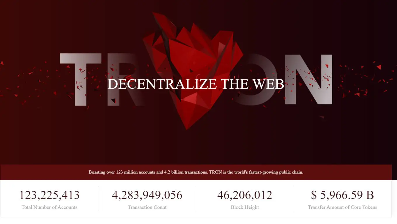 TRON — decentralizing the web